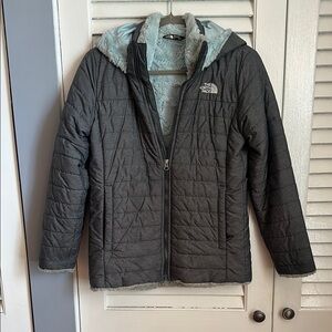 The North Face Charcoal Quilted Jacket